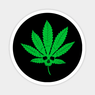 Weed Skull Magnet